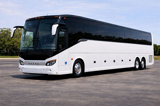 56-passenger charter bus available for charter in Lakeland, FL
